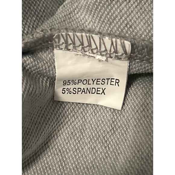 EUC Women's 2 Piece Gray Lounge Set Sweatshirt/Shorts Drawstring Size Large - Picture 3 of 5